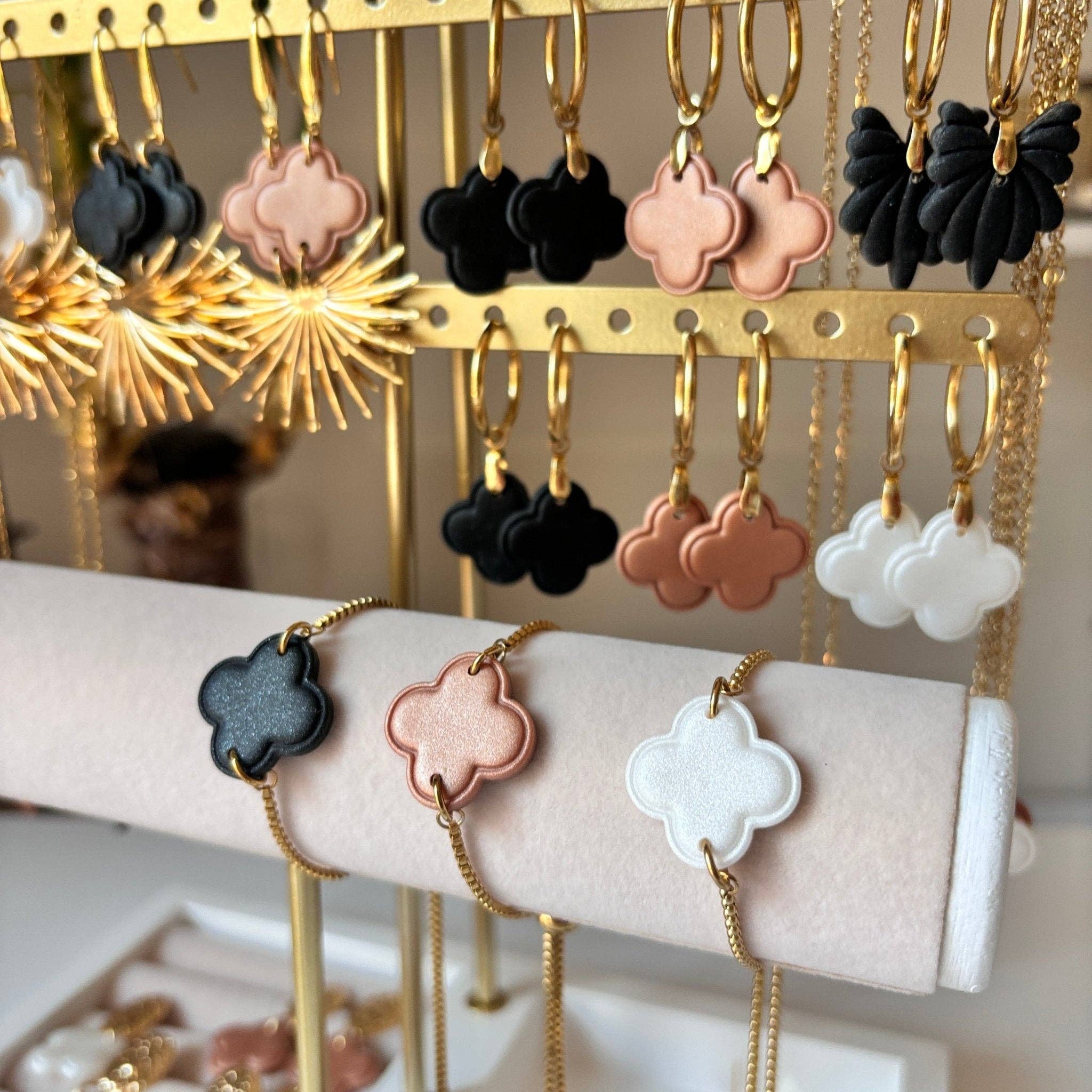 DUESTELLE ITALIA - Wholesale Charm/Dangle Bracelet - PURE CLOVER - Four-leaf clover bracelet4