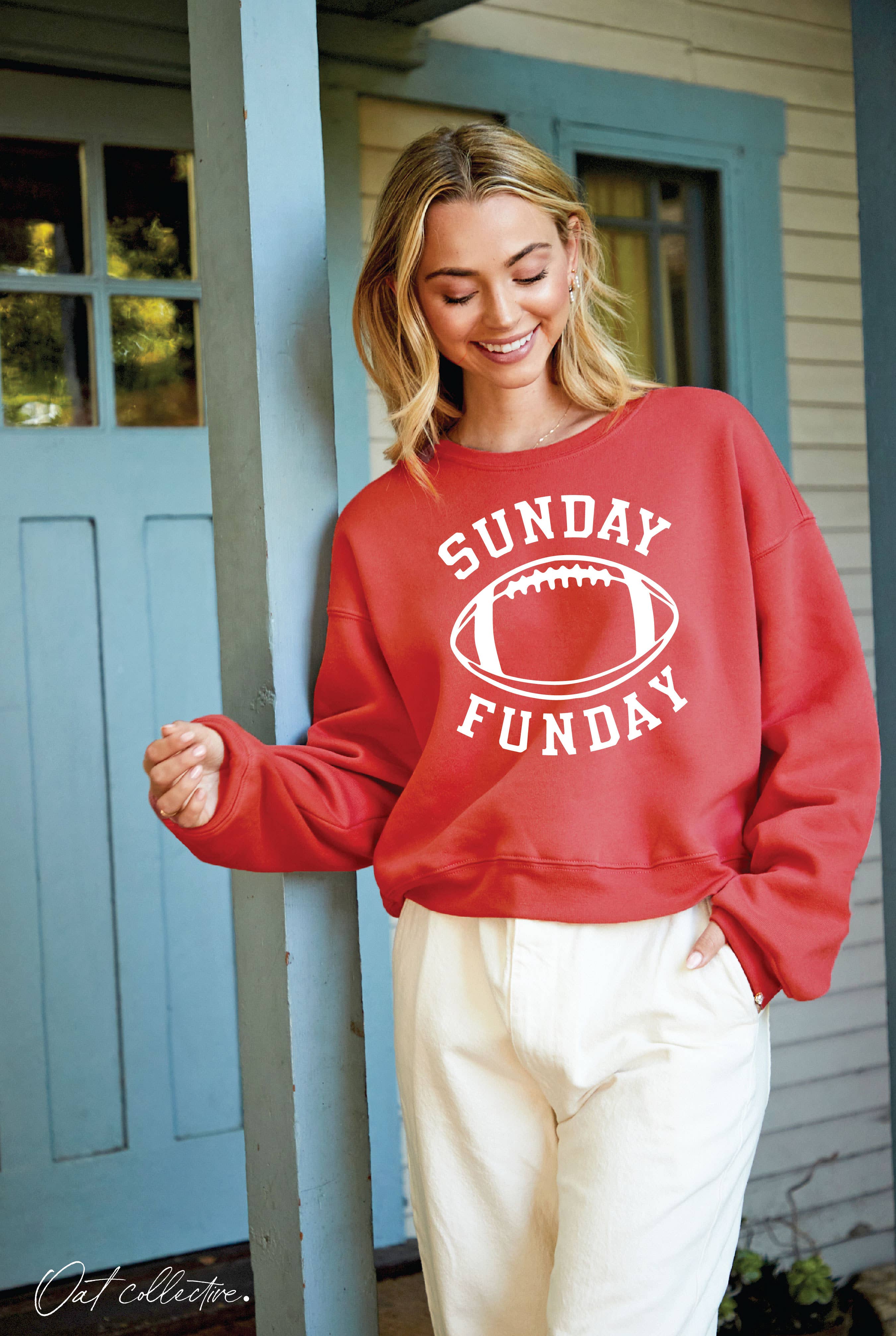 OAT COLLECTIVE - Wholesale Graphic Sweatshirt - Women's - SUNDAY FUNDAY Mid Graphic Sweatshirt6