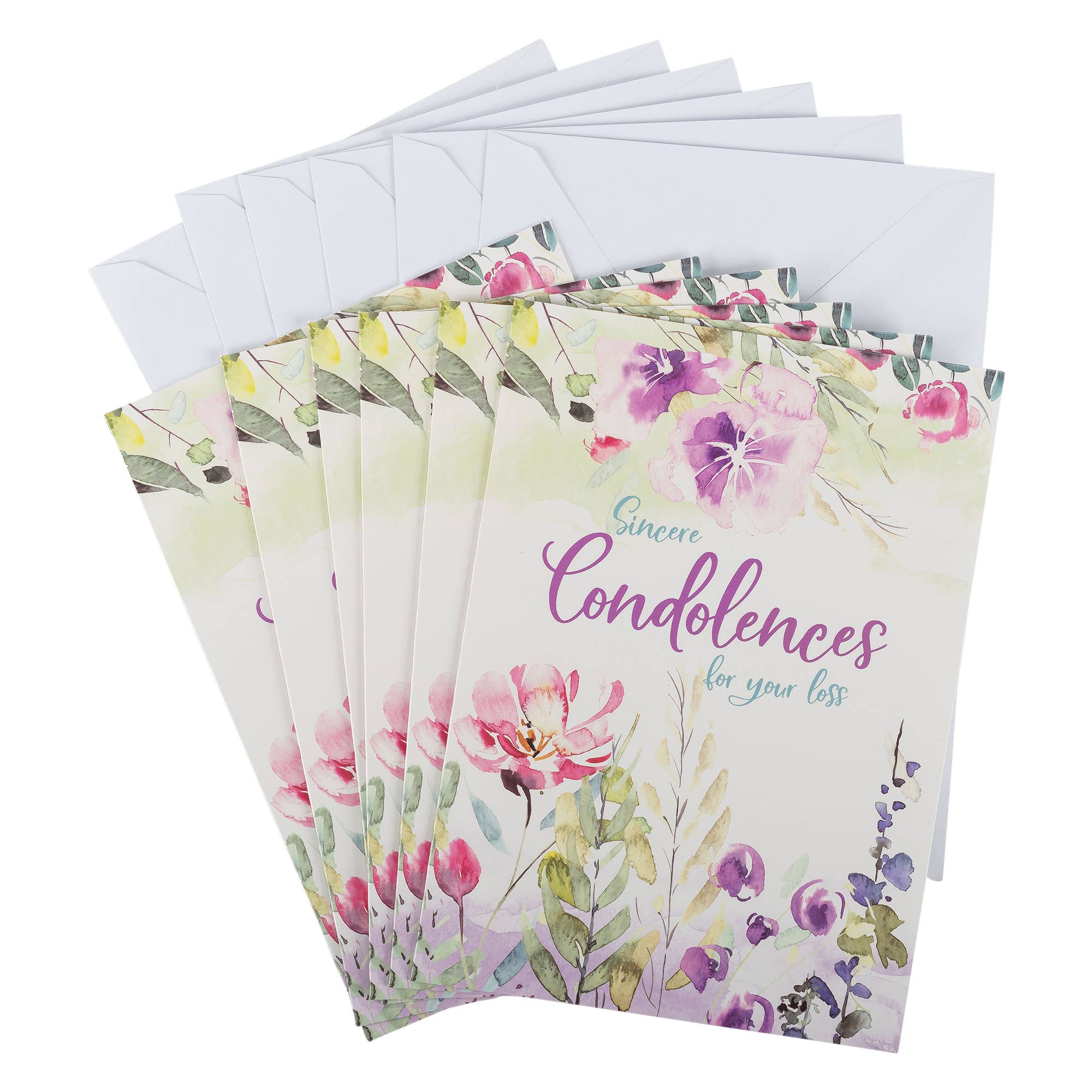 Divinity Boutique - Wholesale Sympathy Card - Single Cards: Condolences Thessalonians 2:16-17 (Set of 6)6