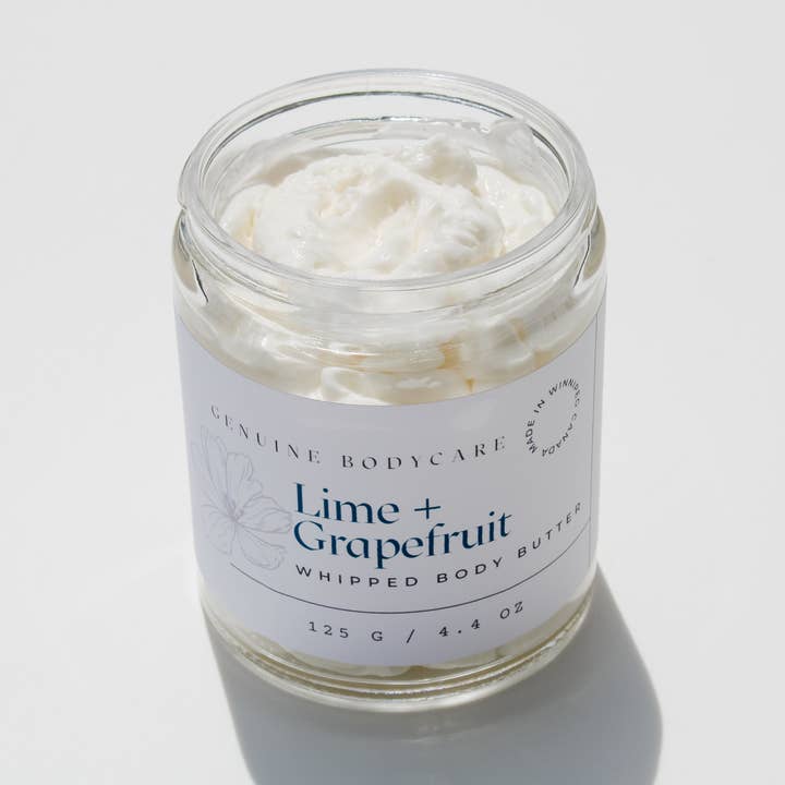 Lime + Grapefruit Whipped Body Butter for wholesale by Genuine Bodycare