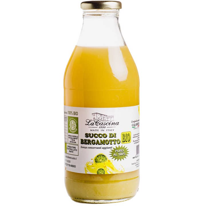 750 ml 100% Pure Organic Bergamot Juice for wholesale by La Cascina 1899