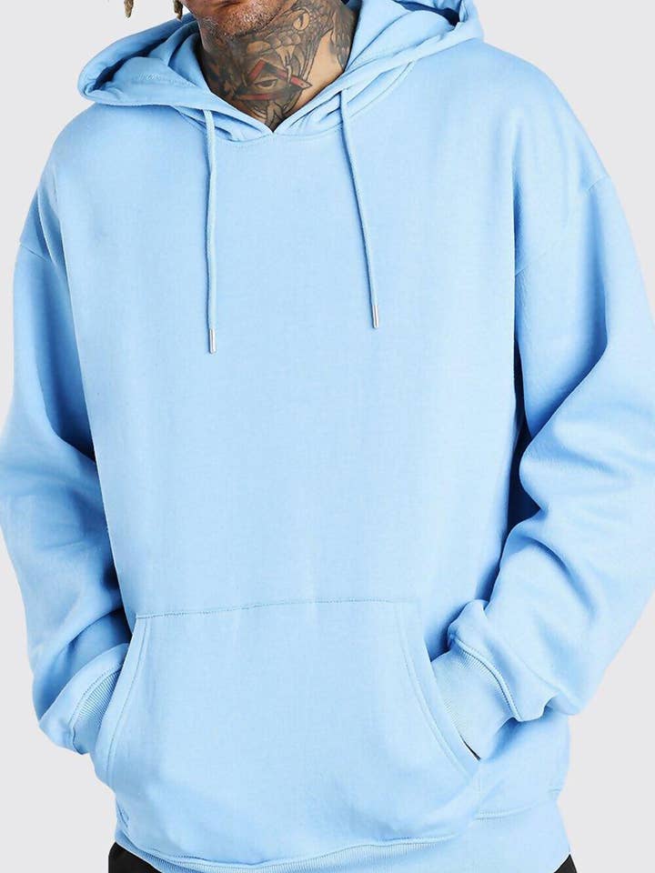 justyouroutfit - Wholesale Hoodie - Men's - BASIC FLEECE PULLOVER HOODIE