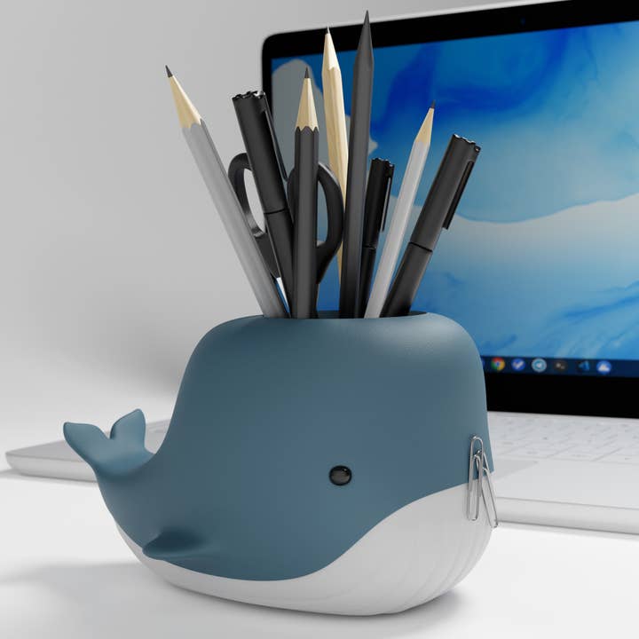 Mustard - Wholesale Pen & Pencil Holder - Whale Desktop Organisor4