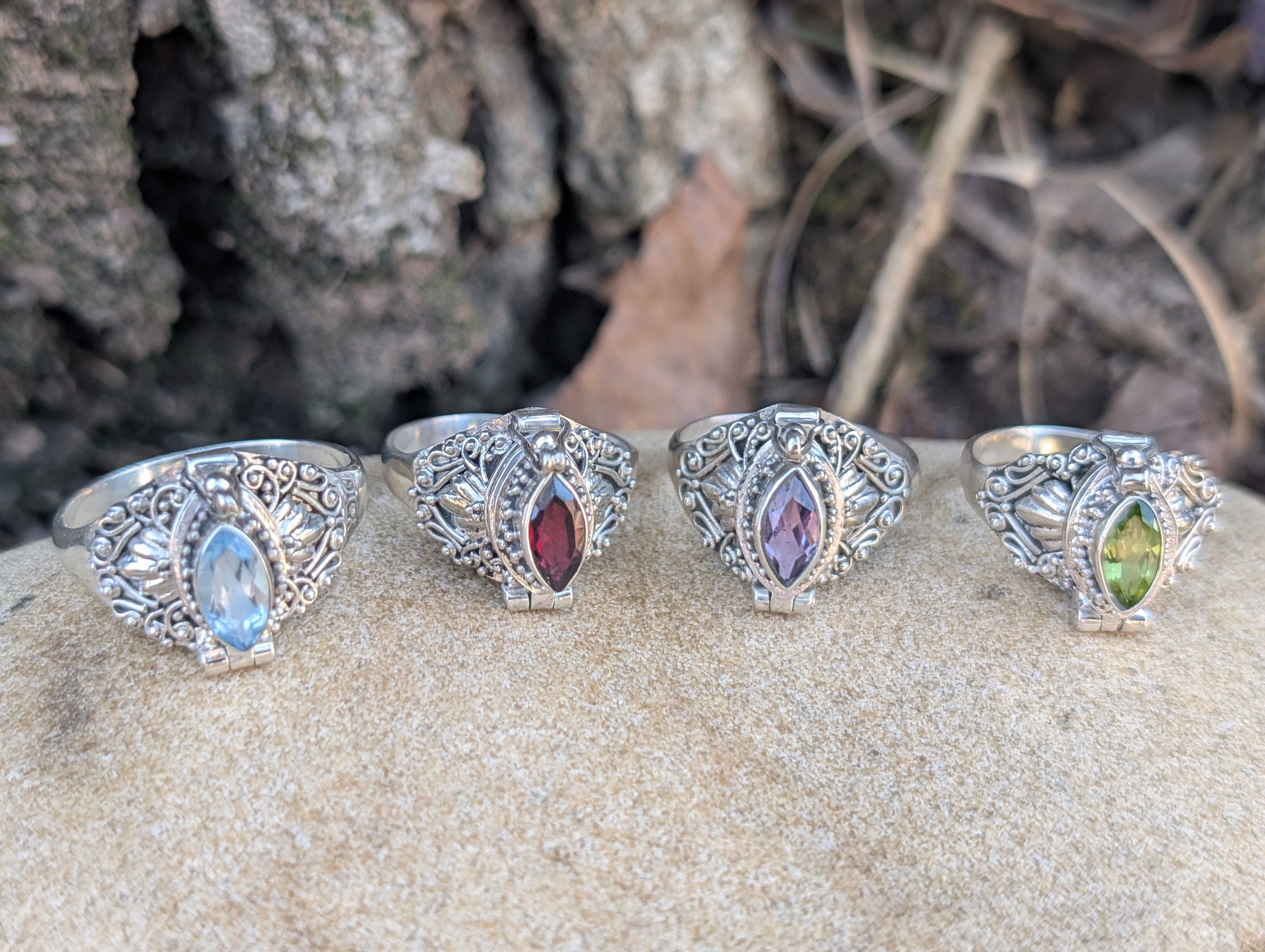 Silver Insanity – Engroshandel Statementring – Markisefacetteret ædelsten sterling sølv gift ring10