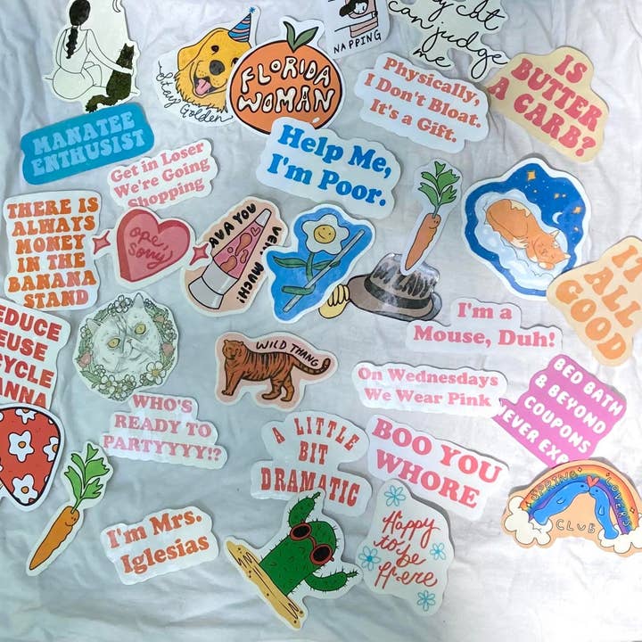 Frankie Blue – Engroshandel Klistermærke – Lad os gå piger | Brudepiger Citat Vinyl Sticker | Sjov brudepige klistermærke | Sød vandtæt klistermærke til bærbar computer | Sjove klistermærker citat1