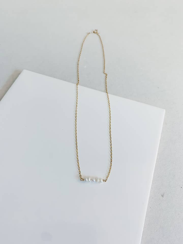 Collar Freshwater Pearl Stack para venta al por mayor de Simply Jules Jewelry