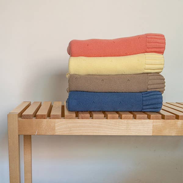 Minutus – Engroshandel Sengetæppe - Børn og baby – Vitto babytæppe i gul 100% bomuld5