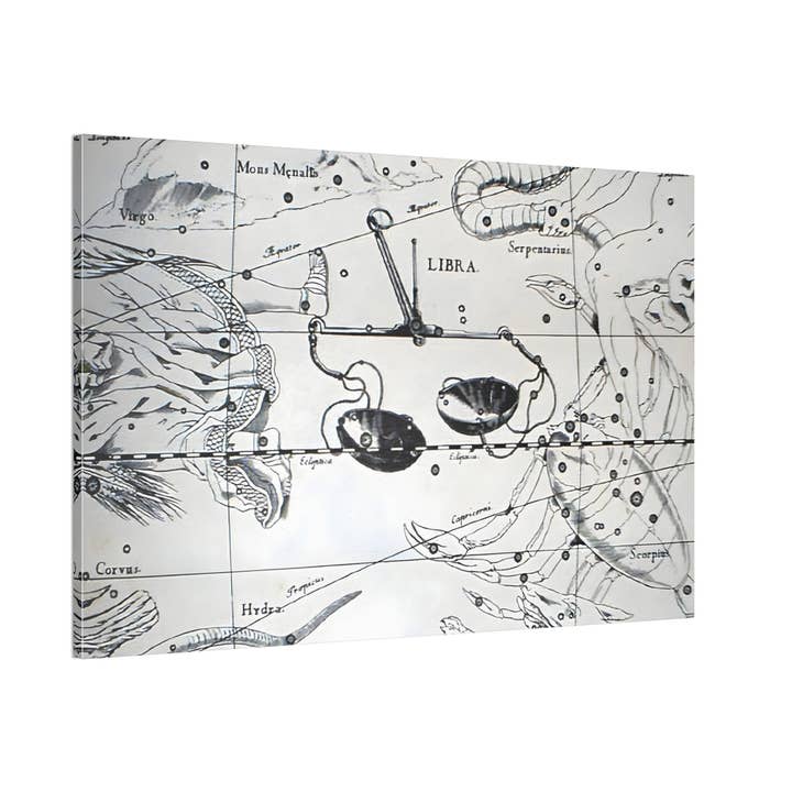 Print Pothecary - Wholesale Art Print - Libra Astrology Canvas Print - Apothecary Art for Home or Office - Apothecary Decor2