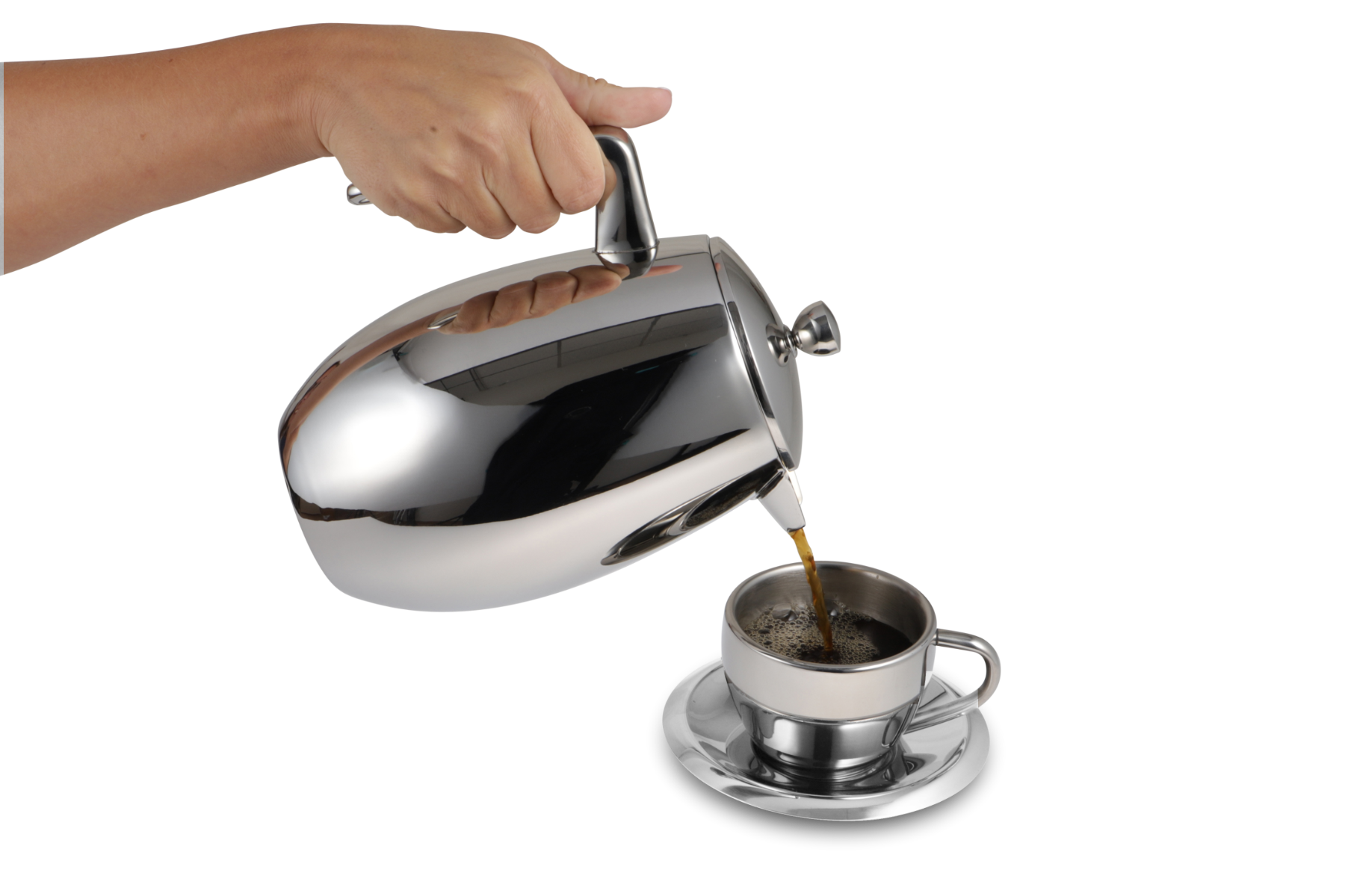 Karl Weis – wholesale Franskpress – Presskanna rostfritt stål dubbelv. Brilliant 0,65l3