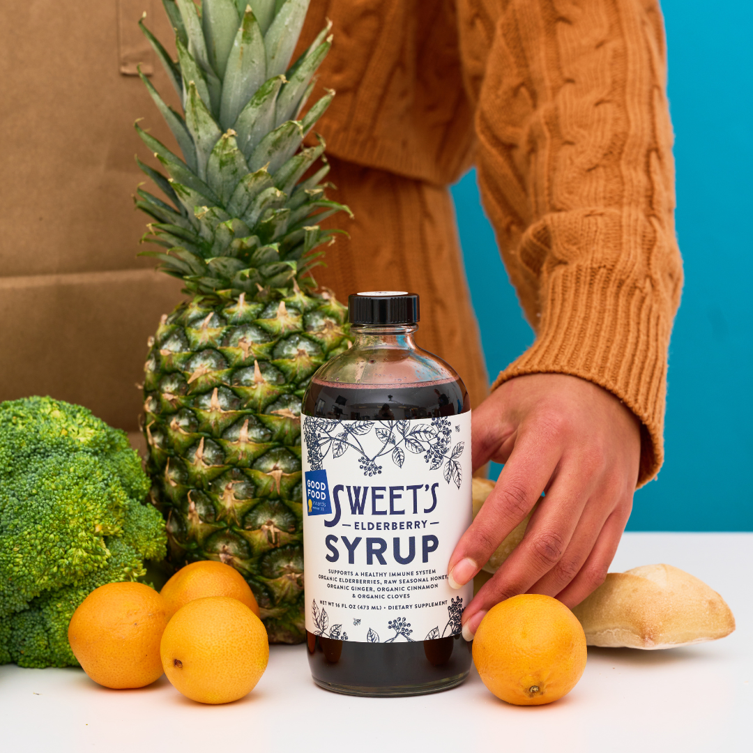 Sweet's Elderberry - Wholesale Oral Supplement/Vitamin - Elderberry Syrup with Raw Honey (REFRIGERATED) - 16 oz7