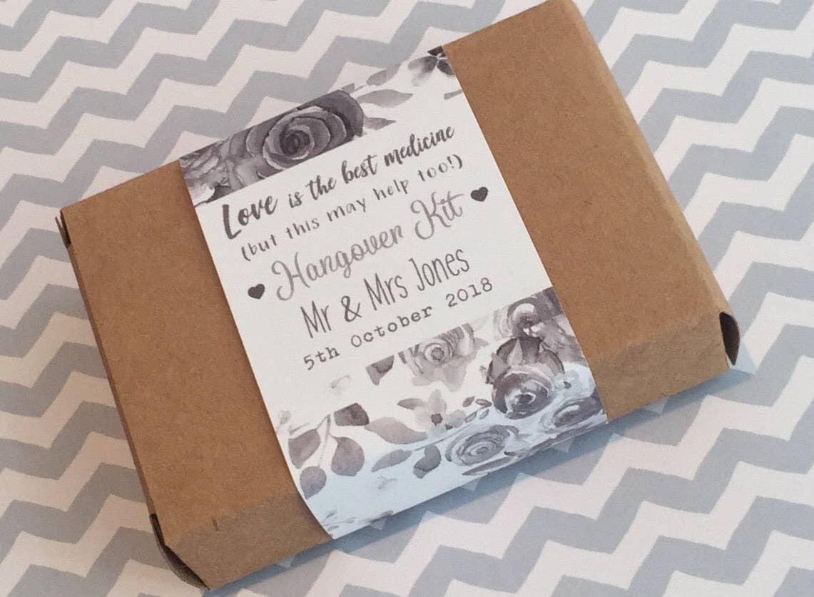 Mermaid Marys – wholesale Party favour bag/box – Hangover Survival Kit Wedding Favour Boxes & Sleeve5