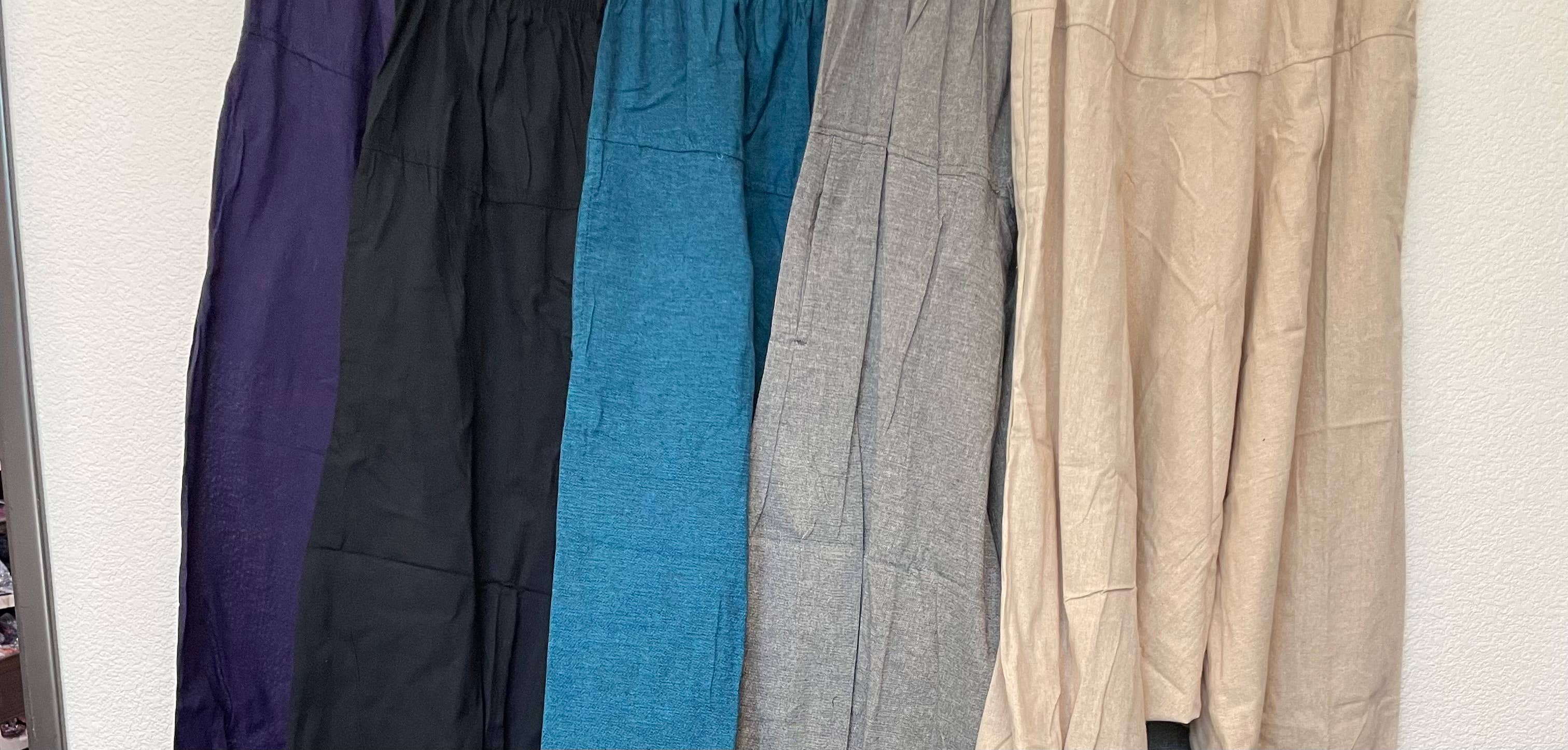 Like International - Wholesale Pants - Unisex - Solid color 100% cotton unisex harems  yoga pants 7