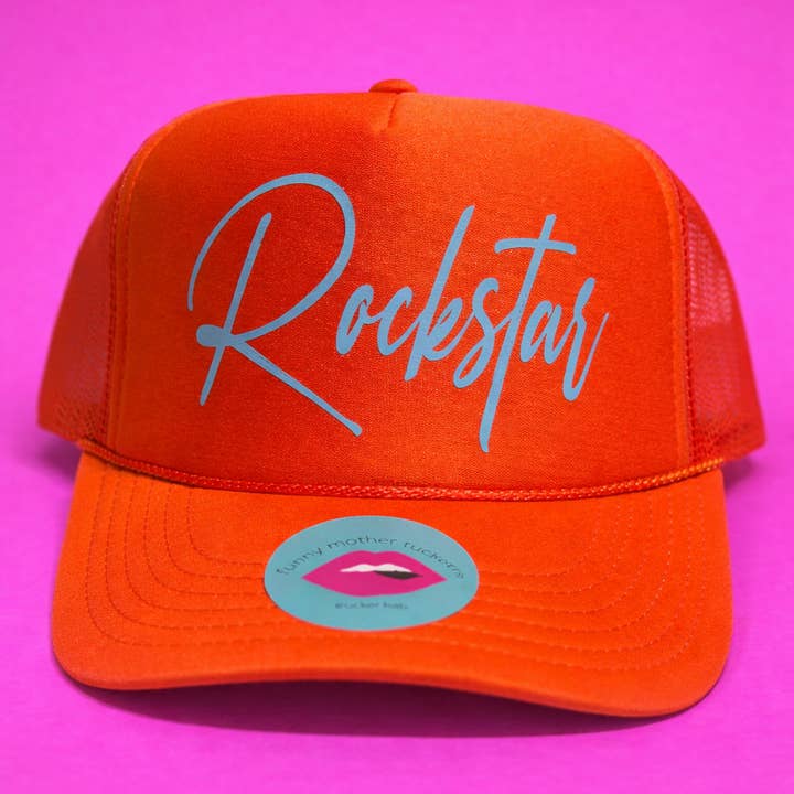 ROCKSTAR TRUCKER HAT for wholesale by Funny Mother Truckers