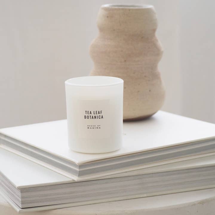 Tea Leaf Botanica Petite Candle 4 oz for wholesale by House of Mahina (formerly Makana)