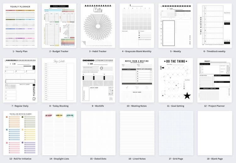 Imperfect Inspiration - Vendita all'ingrosso Planner - Planner Book ADHD riutilizzabile1