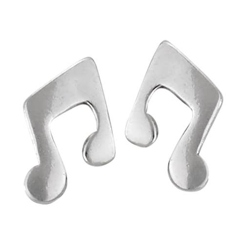 Playing Our Song Sterling Silver Musical Note Post Earrings for wholesale by Tiger Mountain Jewelry