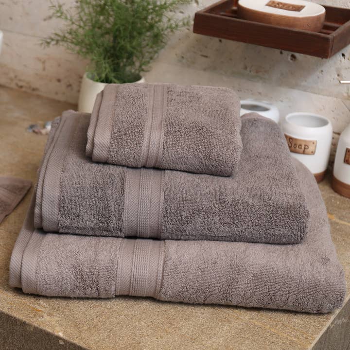 Luxe Spa Bath Set - Graphite Silk for wholesale by Circle Living