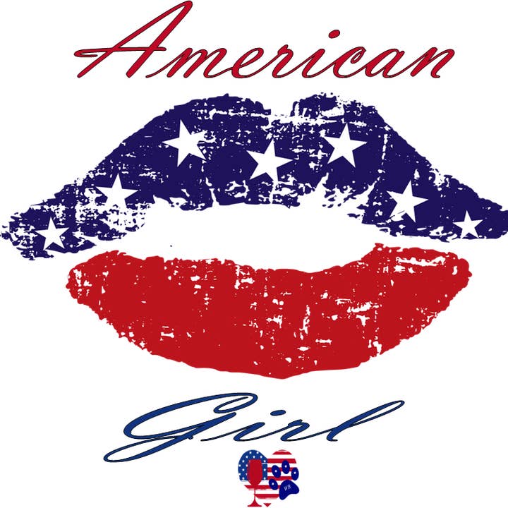 WineyBitches.Co - Wholesale Wine Glass - American Girl – Bling Glitter Glass Wine Glasses (4th of July Collection)22