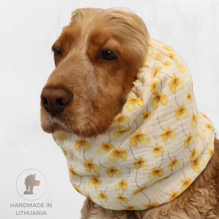 Cotton Dog Snood – Lightweight Muslin | Buttercup for wholesale by Distinguish Me