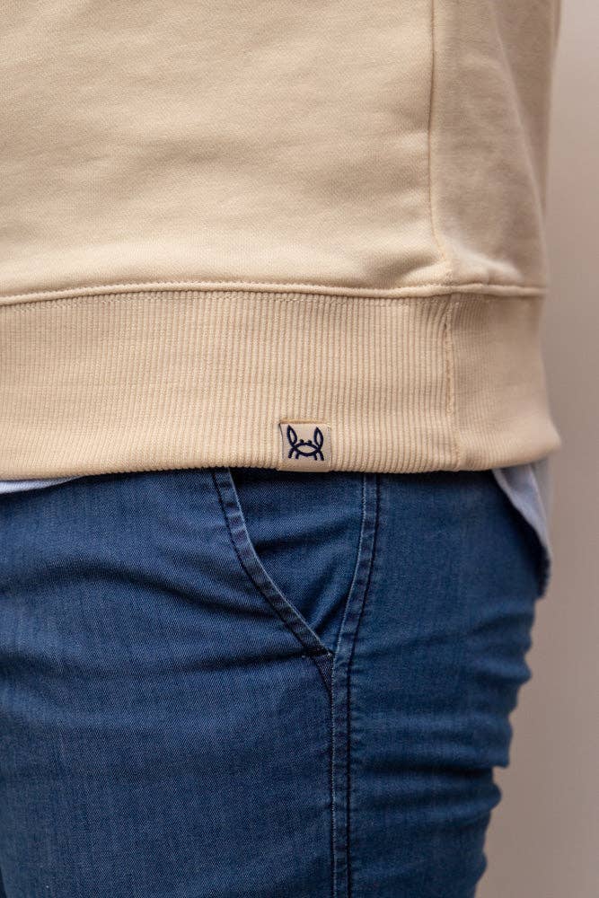 Custi Mikelo: Men's Clothing & Christmas Gifts - Venta al por mayor Sudadera - Unisex - Sudadera Media Cremallera Crema5