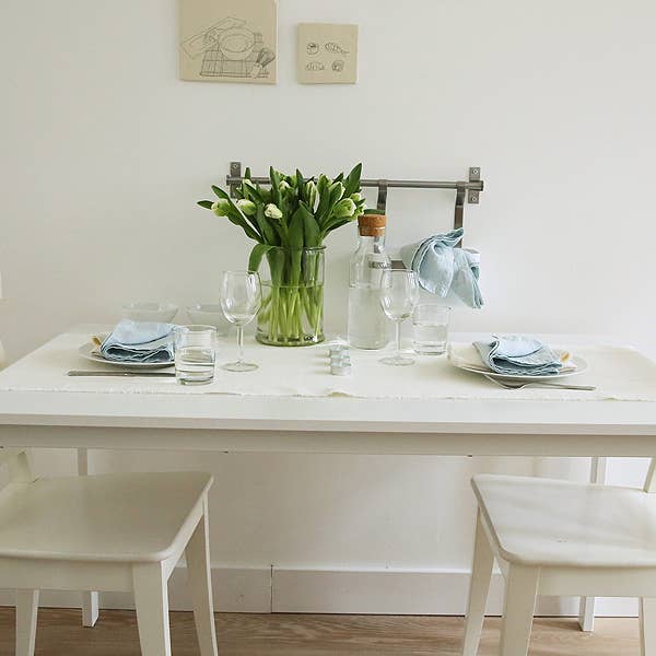 LinenMe - Venta al por mayor Caminos de mesa - Corredor de lino rústico blanco roto3