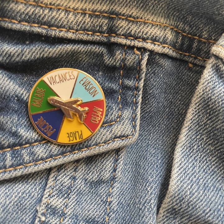 Holiday pin's wheel for wholesale by Madame la mouette