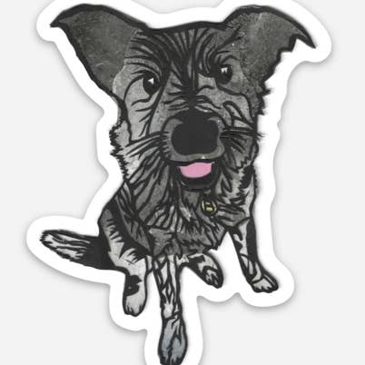 Blue Heeler Sticker for wholesale by Sara Delighted