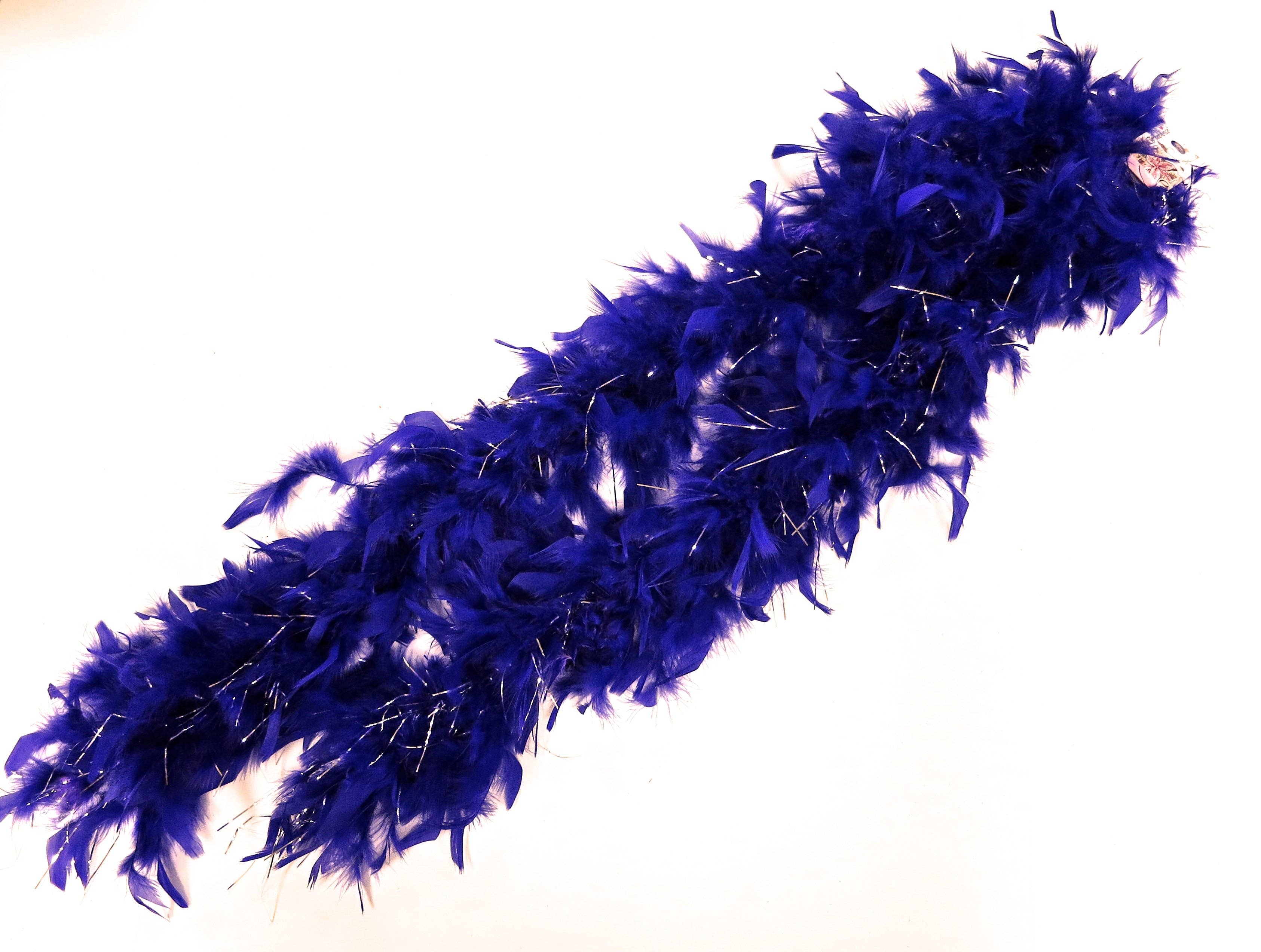 Wenchoice - Wholesale Costume - Kids - Purple Feather Silver Thread Boa1