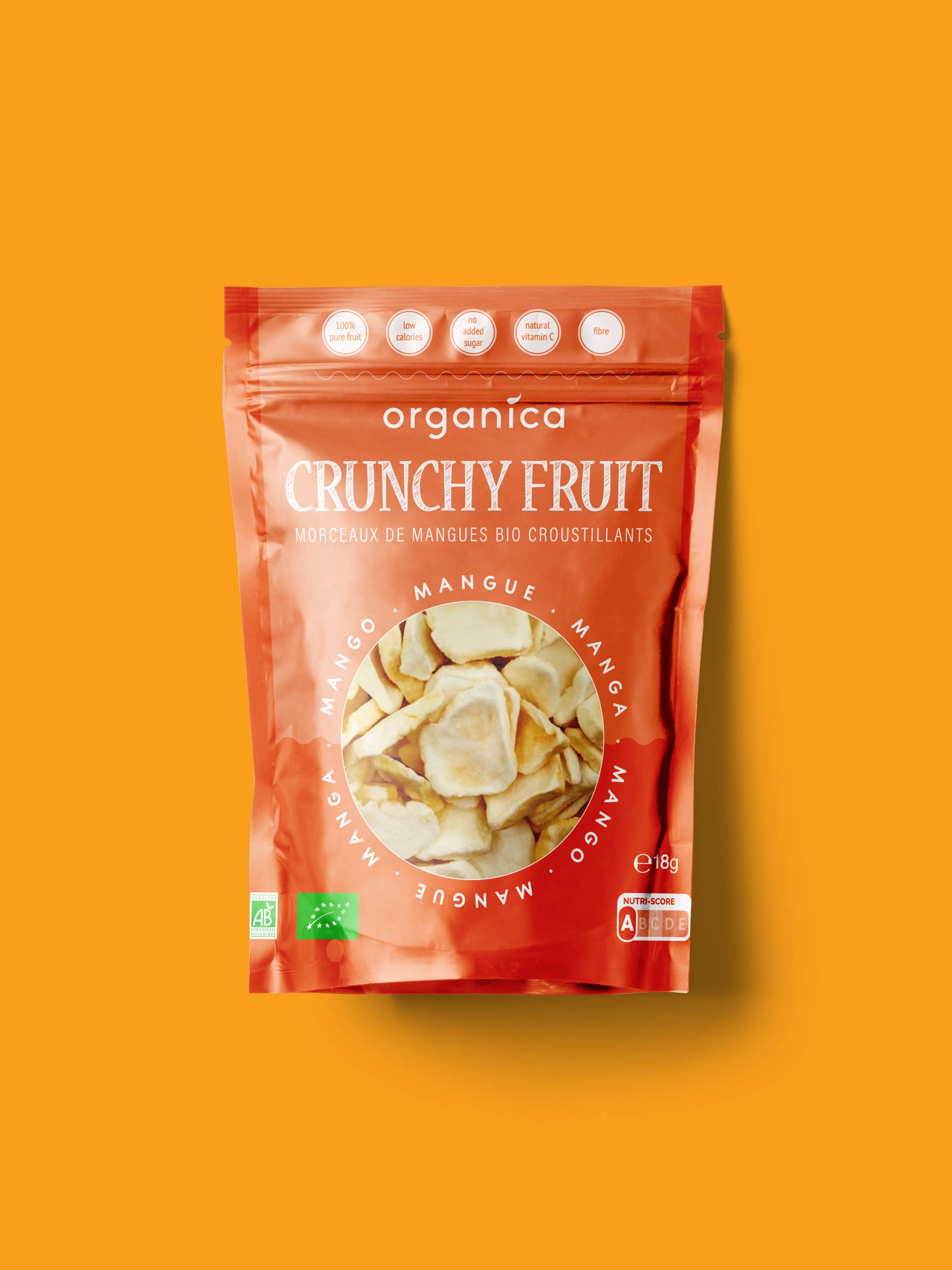 Organica - Wholesale Dried/Dehydrated Fruit - Organic freeze-dried mangoes 100% pure fruit | Organica Food