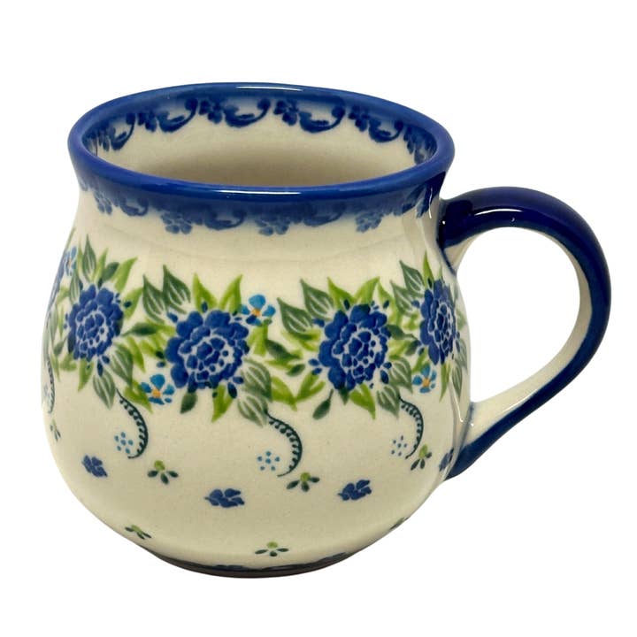 Mug, Bubble 16 oz - Galia - Chrysanthemum for wholesale by Music City Polish Pottery