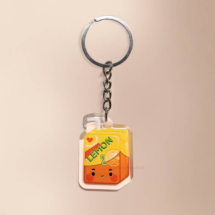 Lemon Tea Drink Acrylic Keychain for wholesale by Raychoo Studios Inc.