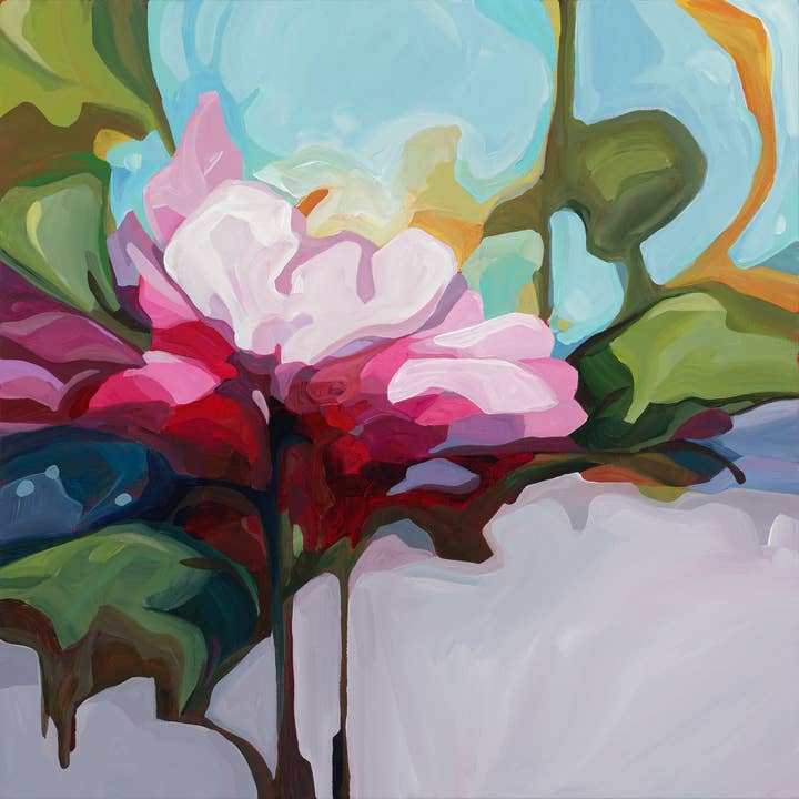 Susannah Bleasby Art - Wholesale Kunstprint - Bloemenmuurkunst | Fijnkunstdruk | 'Septemberroos'3