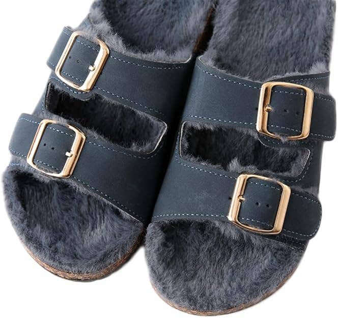 Roxoni - Vente Chaussons – femme - Chausson à bout ouvert pour femme Roxoni à double boucle réglable4