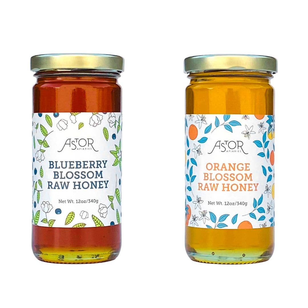 Astor Apiaries - Wholesale Honey - 2-Varietal Raw Honey Case1