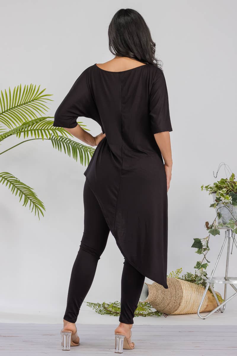 H&H Fashion Inc. - Venta al por mayor Conjuntos de top y pantalón (NO para estar en casa) - Mujer - HH679R-SOLID - Juego de blusa y leggins de 2 piezas7