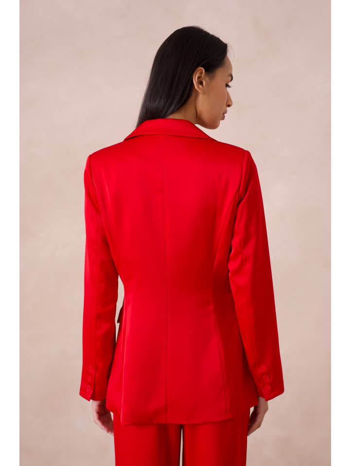 Attentif Paris - Vente Veste de tailleur – femme - Veste cintrée unie en satin57