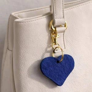 Scandinavian Hearts - Wholesale Purse/Bag Accessory - Women's - Felt Heart Purse Charm Minimalist Ksychain7