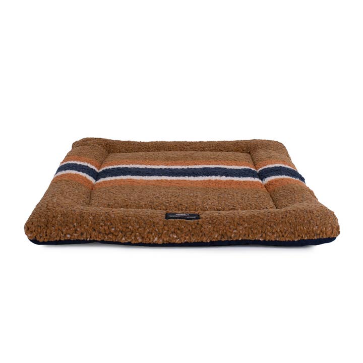Carolina Pet Company - Wholesale Pet Bed - Dog - Shinola Pet Brown Rectangular Comfort Cushion Padded Dog Bed
