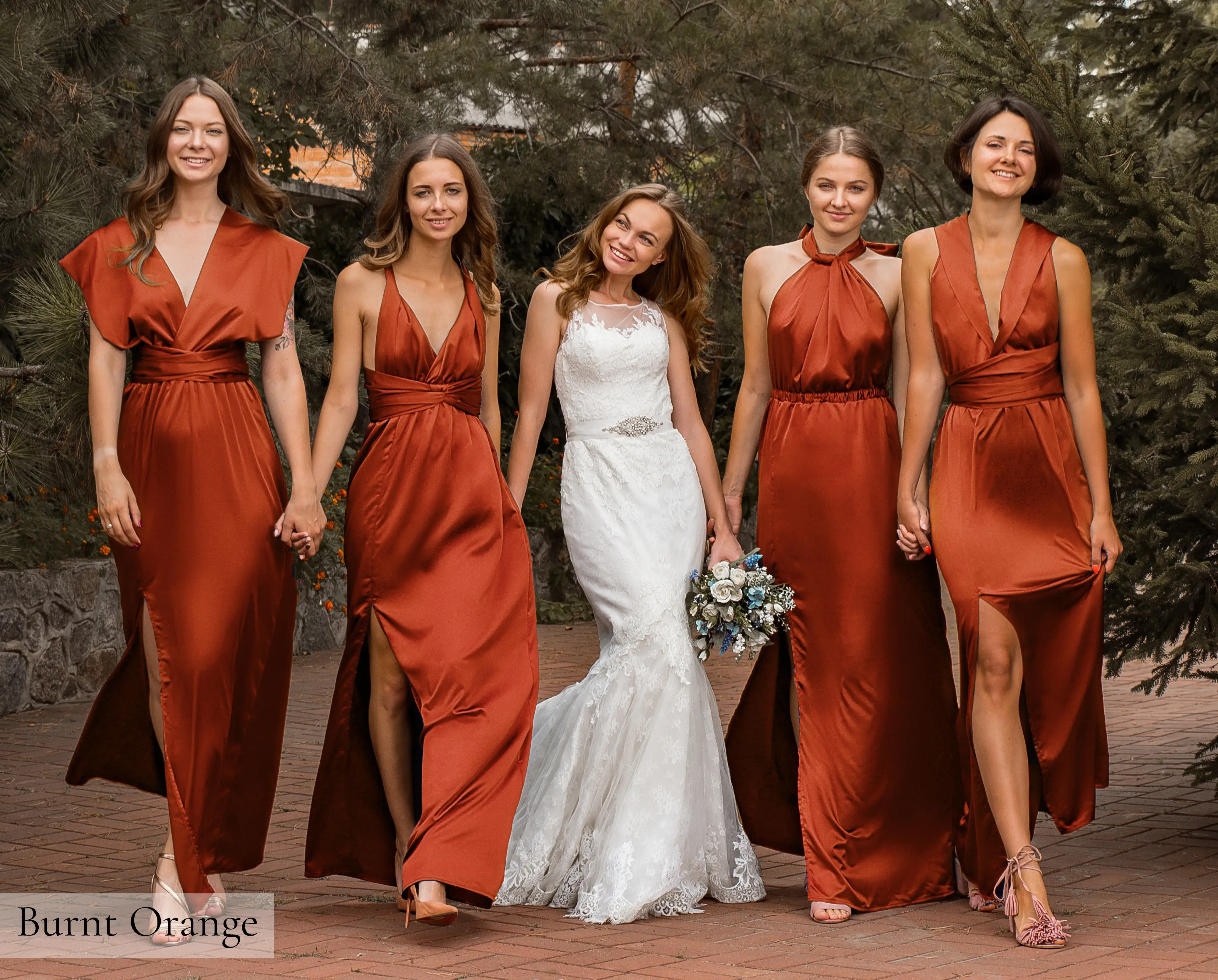 IDENTITY LINGERIE – wholesale Klänning - Dam – Silke brudtärna klänning Infinity Guest Satinklänningar Multiway11