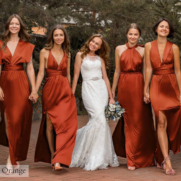 IDENTITY LINGERIE – wholesale Klänning - Dam – Silke brudtärna klänning Infinity Guest Satinklänningar Multiway11