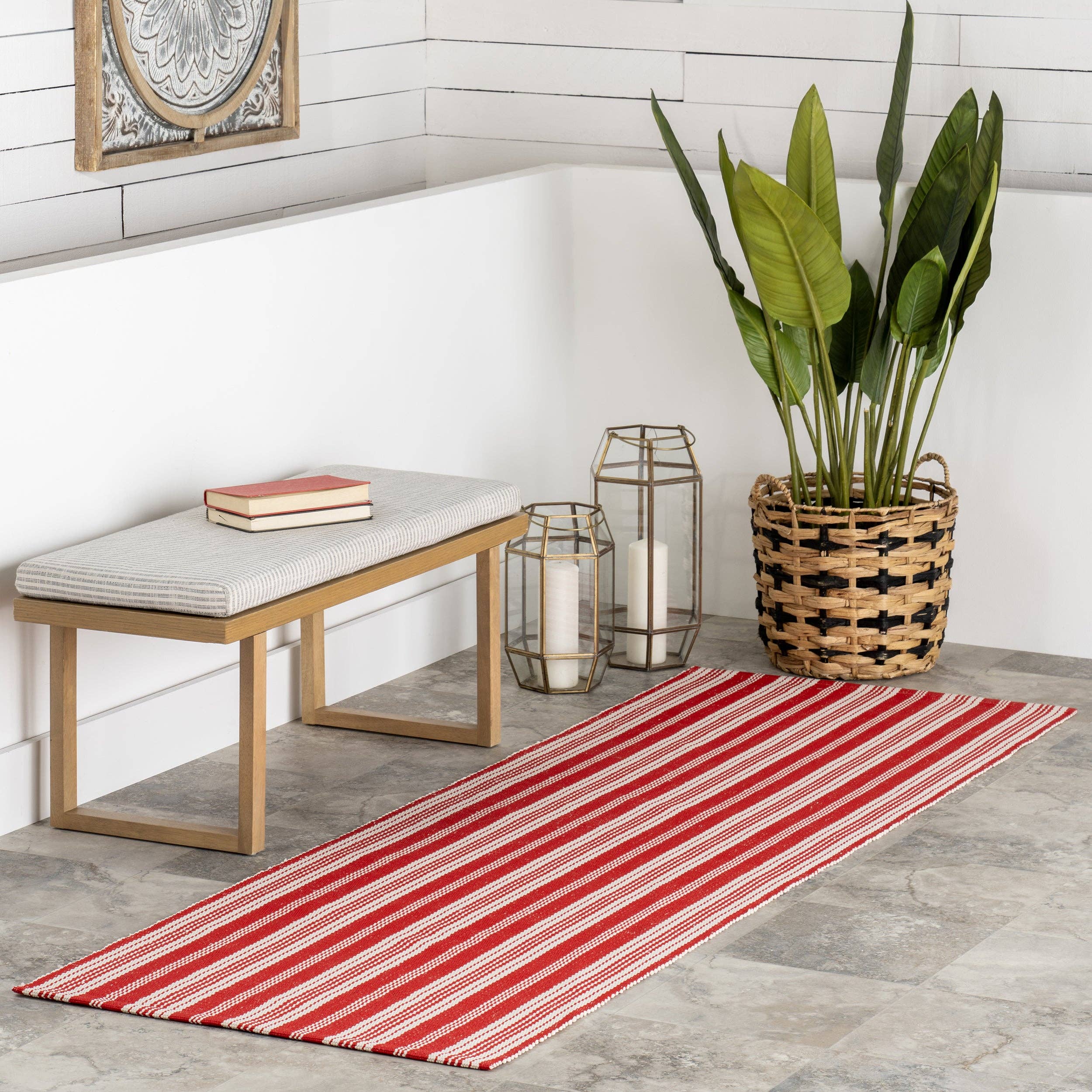 nuLOOM - Wholesale Area Rug - Home Conservatory Ticking Stripe Handwoven Indoor/Outdoor Area Rug51