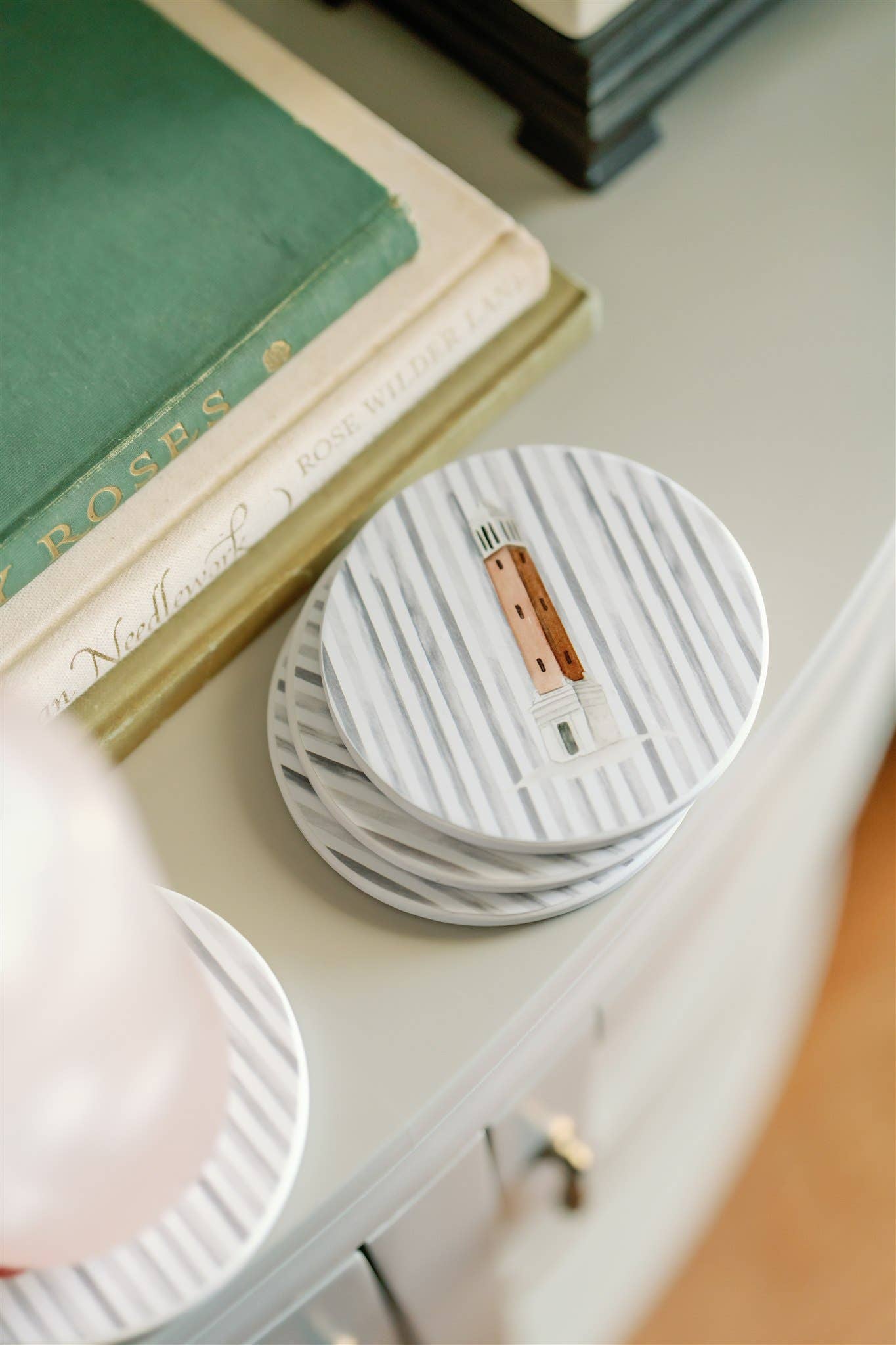 Gracefully Made Art - Wholesale Coasters - Ceramic Alabama Striped Coasters4