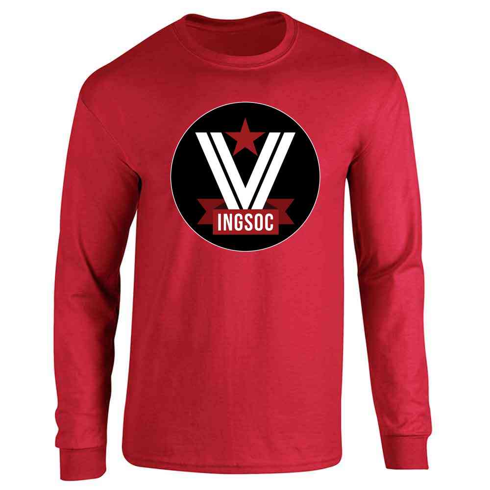 Pop Threads - Wholesale Graphic Sweatshirt - Unisex - INGSOC Logo Literature Books Long Sleeve6