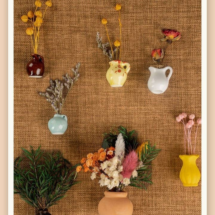 Otterware - Wholesale Magnet - Novelty Miniature Flower Pot Magnets (Hand-Painted Look)14