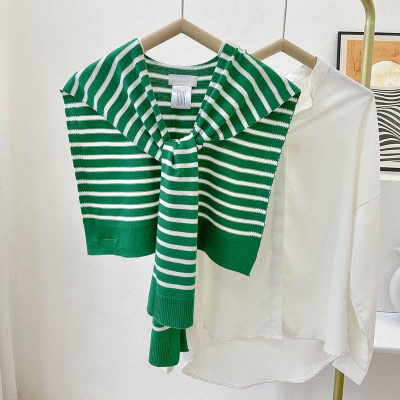 VividLux – Engroshandel Wrap - Dame – Hyggeligt strikket stribet sjal AL-9310894