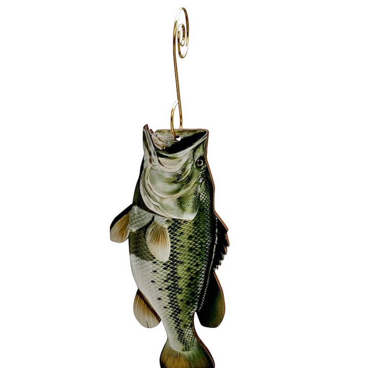 Colorful Bass Fish Ornament for wholesale by Green Tree Jewelry