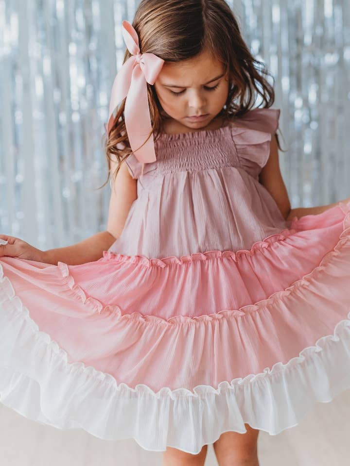 Cheeky Plum - Wholesale Dress - Kids - Brielle Shimmer Dress - Amour0