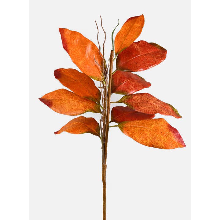 Jamali Garden - Wholesale Artificial Flowers - 36in Fall Magnolia Leaf Spray