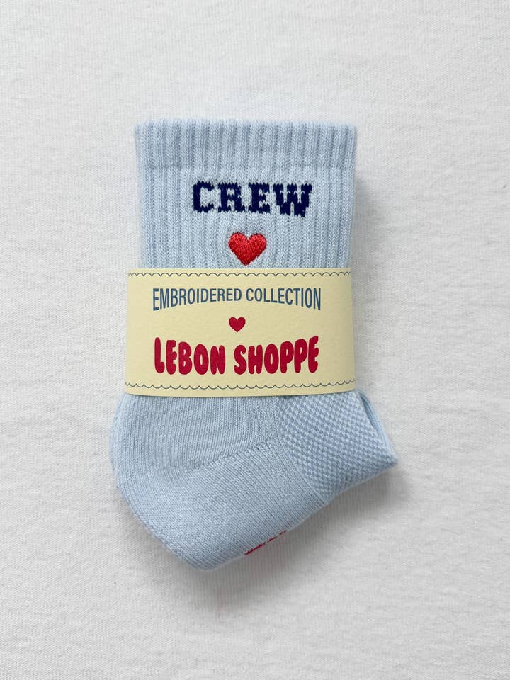 Le Bon Shoppe - Wholesale Socks - Women's - Embroidered Crew Socks (wholesale)15