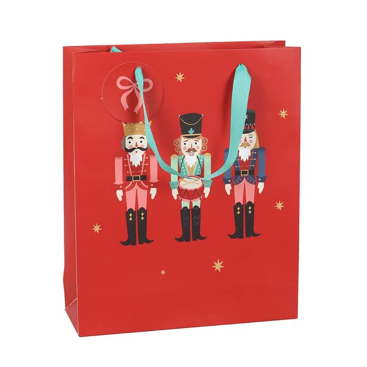 WONDER IMPORTS AUSTRALIA - Wholesale Gift bag - Red Nutcracker Gift Bag 23cm 1